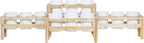 Greenes Fence Two-Tiers Fifteen Bucket Elevated Cedar Wood Garden Frame, 125 in. x 43 in. x 30 in. - Made in USA with North American Cedar