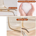 Etlegor Clear Acrylic Dining Chairs, Modern Kitchen Chairs with Chrome Base, for Dining Room, Living Room, Office, Leisure Area(Orange-red)