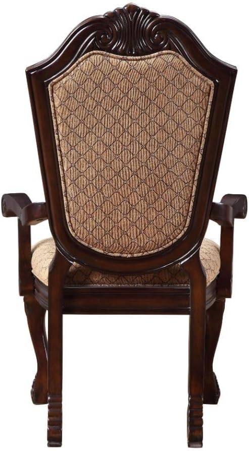7-Piece Dining Set – Extendable Table with 4 Side Chairs & 2 Arm Chairs, Classic Farmhouse Dining Room Set (Espresso Finish)