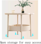 Sofa Side Table, Small Living Room Table, Tea Cabinet, Bedside Table for Small Coffee House (Color : Black)