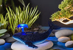 Humpback Whale Statue Miniature Figurines Landscape Garden Whale Art Figurines Home Living Room Aesthetic Decor Floating Shelf Coffee Table Office Desk Bathroom Counter Decor & Housewarming Gift