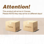 55'' Dining Table Set for 4, 4 Chair Dining Table Set | Dinner Table Set for 4,Modern Wood Kitchen Table with Fabric Chairs Set of 4,Ideal for Kitchen Dining Room