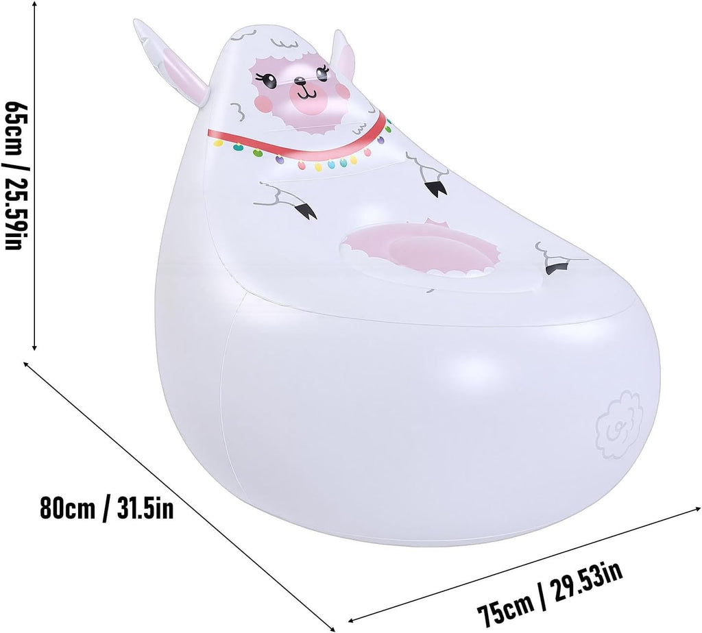 Zopsc Soft Skin Friendly Inflatable Chair, Cute Shape Air Valve for Quick Inflation