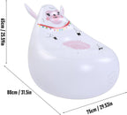 Zopsc Soft Skin Friendly Inflatable Chair, Cute Shape Air Valve for Quick Inflation