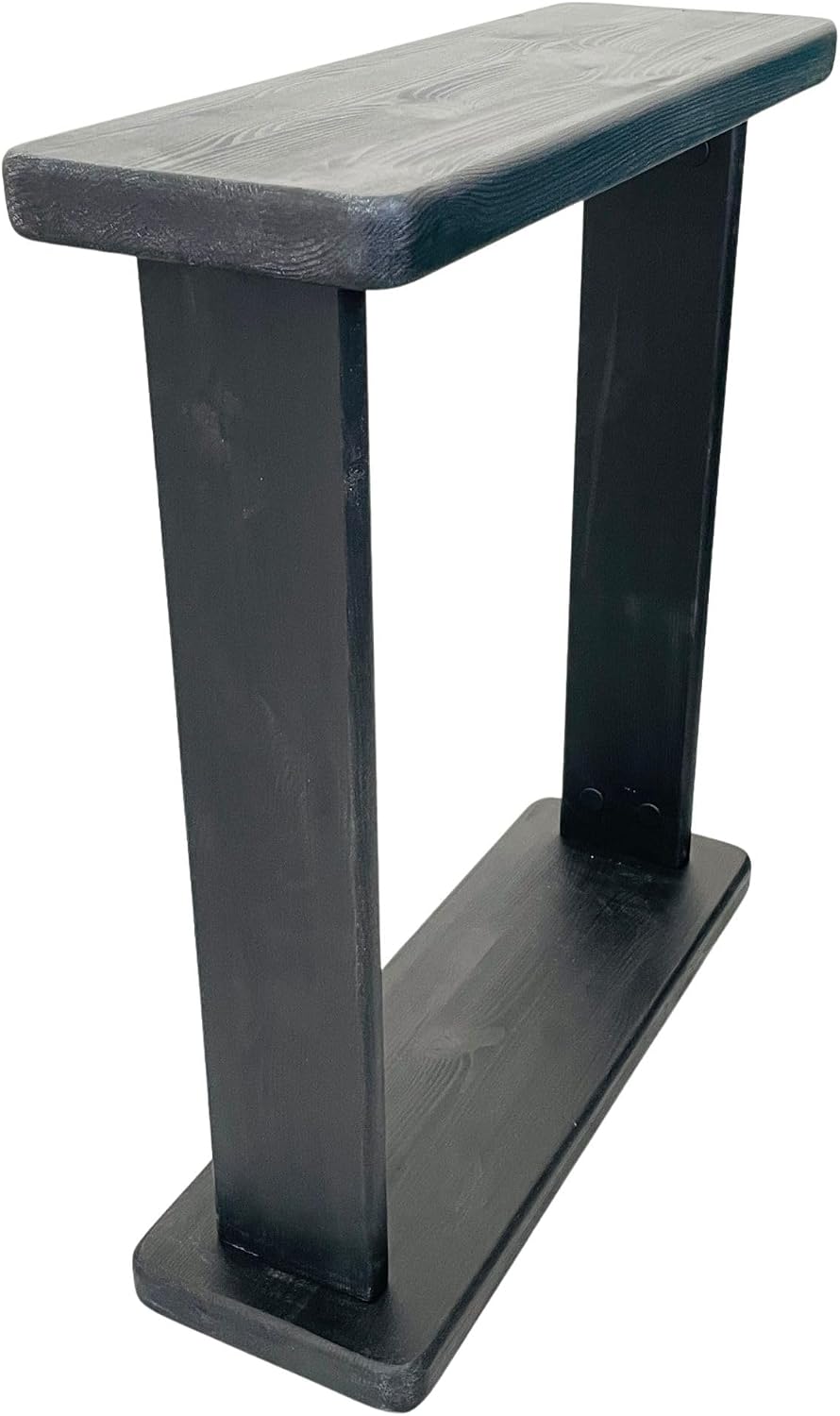 Very Narrow 7 inch Wide Side Table for Small Apartment Between Chairs, Skinny Table for Recliner, Couch, Chairs, Thin Slim End Table for Living Room, Bedroom, Drinks (Black)