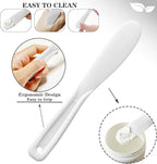 12Pcs Silicone Facial Mask Bowl DIY Face Mask Mixing Bowl for Facials Home Salon Spa Skin Applicator Bowl with Stir Sticks, White