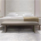 Modern Upholstered Pu Leather Bench Ottoman,Modern Tufted Long, Comfortable Footrest Stool Accent,end of Bed for Livingroom Entryway(140 * 50 * 42cm)