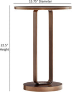 Tallulah Antique Bronze Metal Round Accent Table