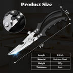 SiXing Kitchen Shears – Heavy Duty & Dishwasher Safe-Professional Stainless Steel Scissors for Meat, Poultry, Herbs. Sharp, Rust-Proof with Comfort Grip. Multi-Use Cooking Tool for Chefs & Home.
