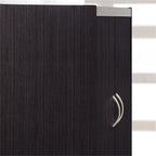 Home Square 4 Shelf Kitchen Pantry Set in Chocolate-Grey (Set of 2)