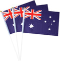 Australia Flag Australian Flag, Small Mini Handheld Australia Flags on Stick, Ideal for Party Parades Sports Events Patriotic Festival Decorations