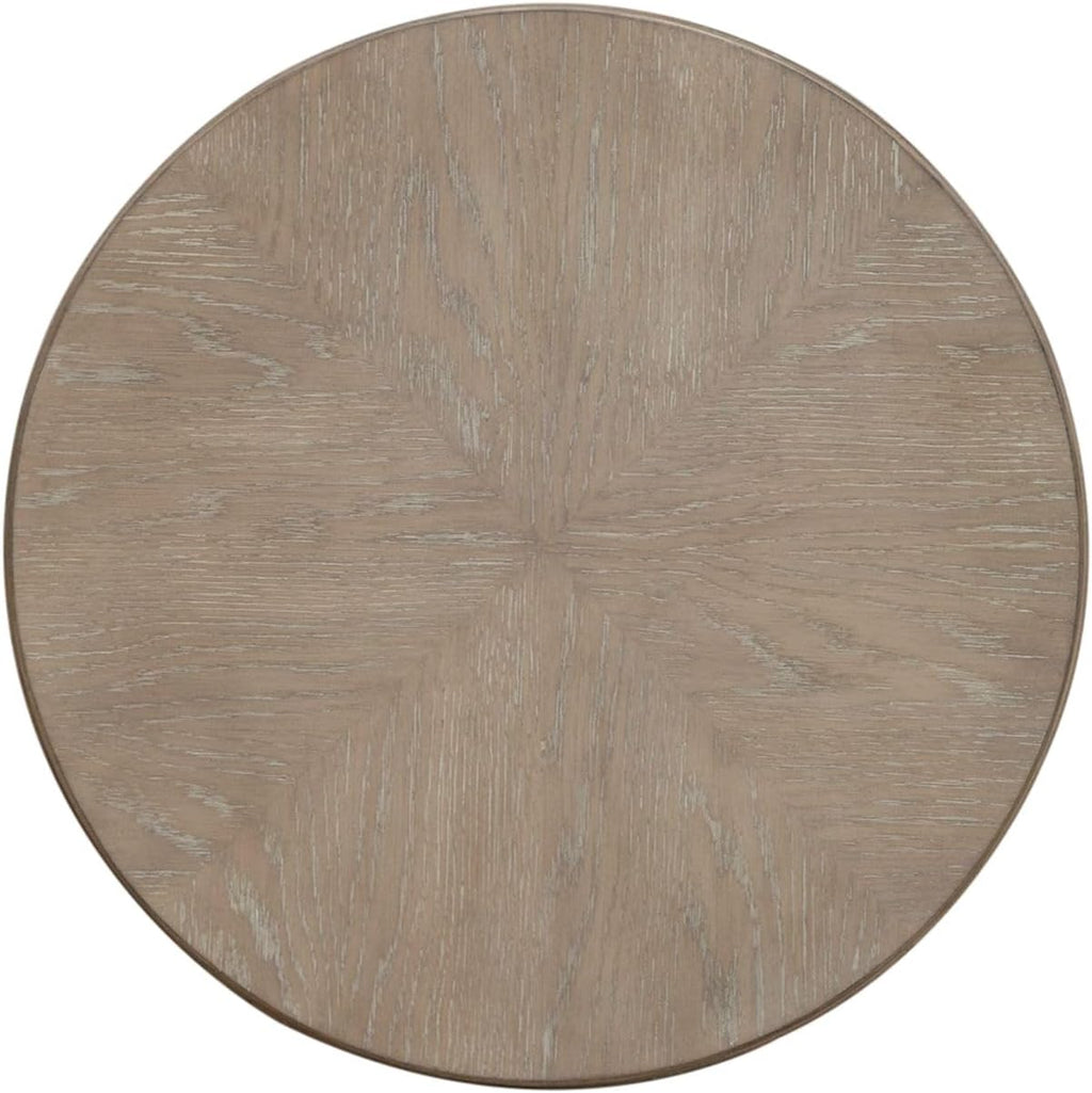 Liberty Furniture Brentwood Round End Table for Living Room - Sandstone Oak Wood