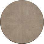 Liberty Furniture Brentwood Round End Table for Living Room - Sandstone Oak Wood