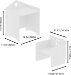 Table and Chair Set 2-Piece Play Table for Boys & Girls | Adjustable seat|Writable back|Space-saving|Study/play/bed