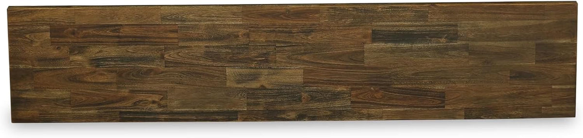 East West Furniture XB077 X-Style Modern Dining Bench with Wooden Seat, 72x15x18 Inch, Multi-Color