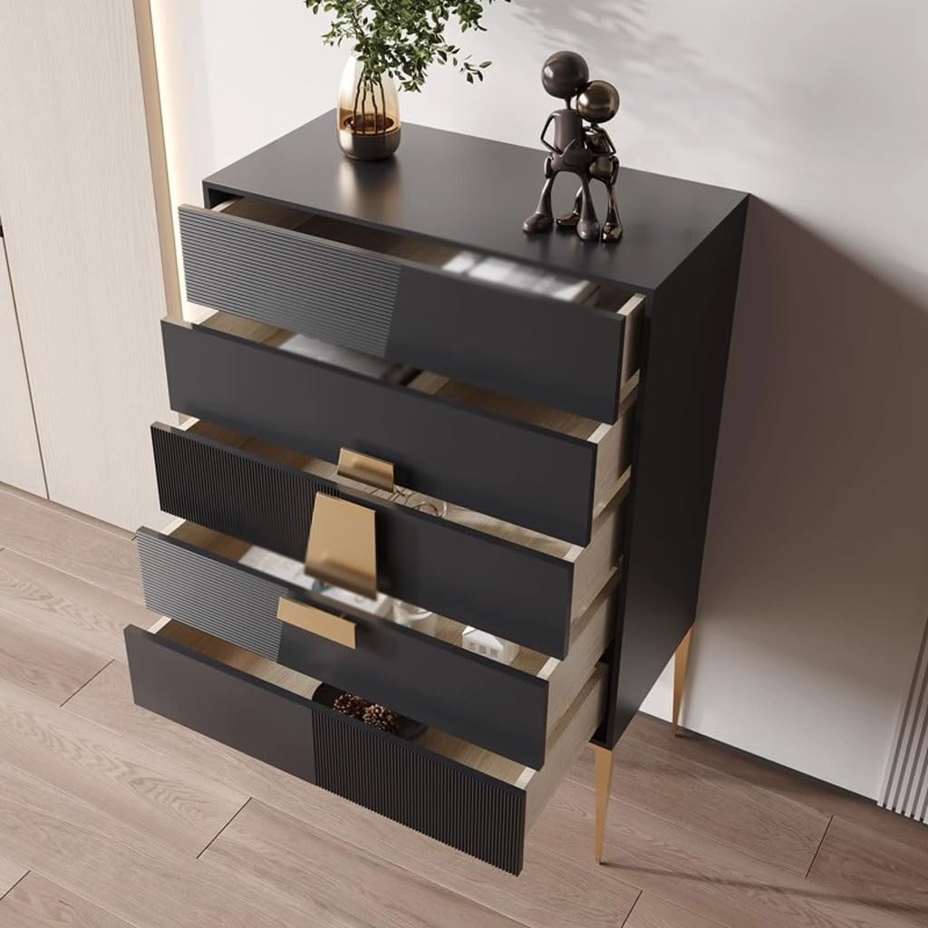 Entryway Cabinet Modern Sideboard Large Capacity Storage Cabinet Living Room Tall Solid Wood Drawer Storage Cabinet Sideboard Storage Cabinet(B)