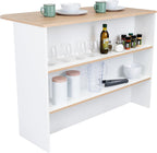 Kitchen Bar Dayton, Kitchen, White/Light Pine