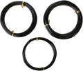 Quality Black Long Lasting Bonsai Training Wire Set of 3 Sizes - 1.0mm, 1.5mm, 2.0mm (32 Feet Each Size)