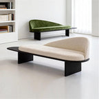 Modern Wooden Bed-end Bench in Hotel Bedroom Showroom Dressing Room Shoe-Changing with Backrest Entryway(Large)