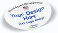 125 3x2 Oval Custom Personalized Stickers Labels Waterproof Dishwasher Safe Vinyl, Made USA, Made Any Text, Image, Logo