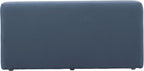 FDP 36" Square Oversized Outdoor Ottoman Featuring Sunbrella Fabric - Weather-Resistant, Fade-Resistant, Fully Assembled Patio Furniture for Backyard or Poolside Seating, 18" H - Canvas Haze