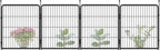 FXW Garden Fence Outdoor for The Yard – 32in(H) x 9.1ft(L) Heavy Duty Metal Animal Barrier for Dog and Rabbit, Decorative Dog Fence, 4 Panels, Black