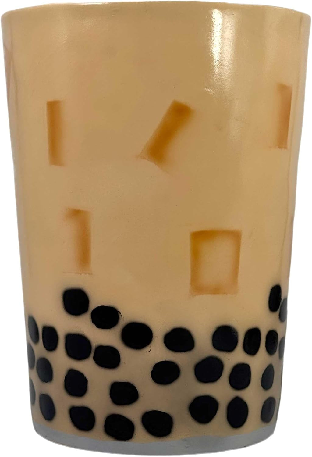 Galt International 18" Boba Milk Tea Stool Side Table | Asian Bubble Tea Boba Accent Table Cute Fantasy Fun Eclectic Home Decor Resin