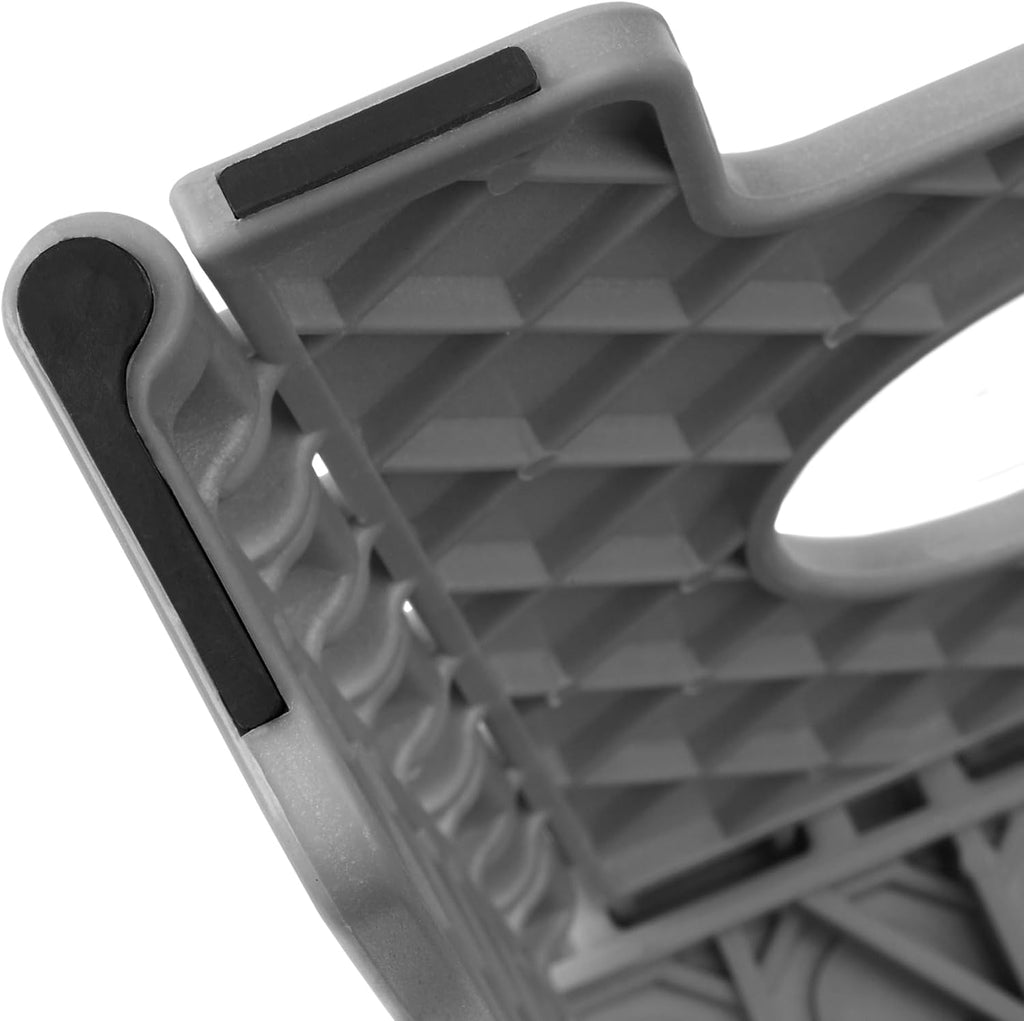 Casafield 16" Folding Step Stool with Handle (Set of 2), Gray - Portable Collapsible Small Plastic Foot Stool for Adults - Use in the Kitchen, Bathroom and Bedroom