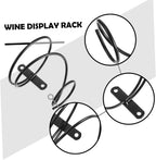 Cabilock 3pcs Elegant Spiral Wine Bottle Display Stand Red Wine Rack for Wall Rack Holder