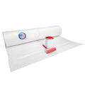Plastic Sheeting 6 mil, 12' x 50' (600 sq. ft.) - Thick Semi-Clear LDPE Plastic Sheeting Heavy Duty for Construction and Painting - Vapor Barrier Plastic Sheeting - Roll of Plastic by IDL Packaging