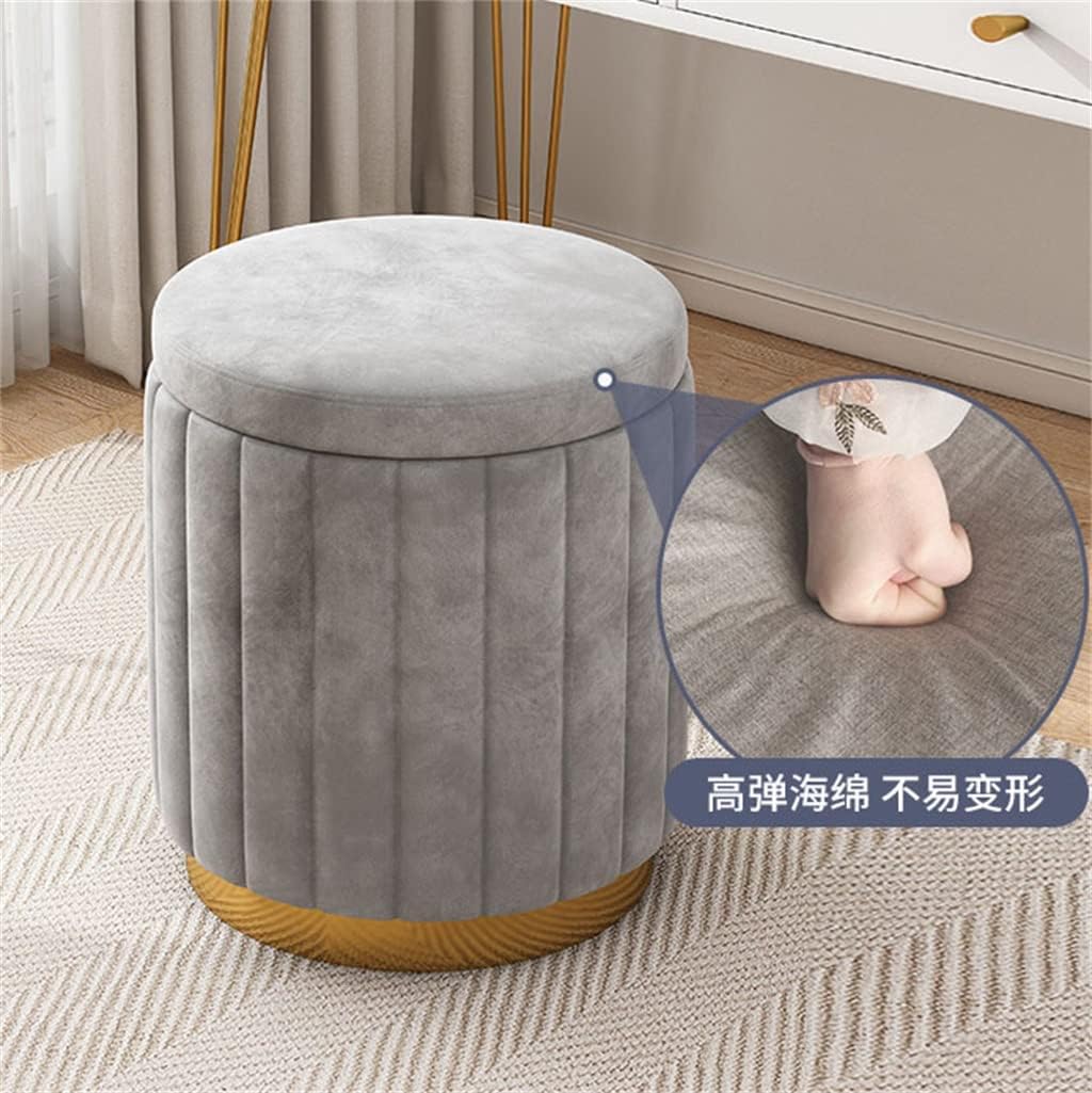 Footstool, Makeup Stool Small Round Stool Makeup Chair Girls Stool Small Bedroom Dressing Stool Chair