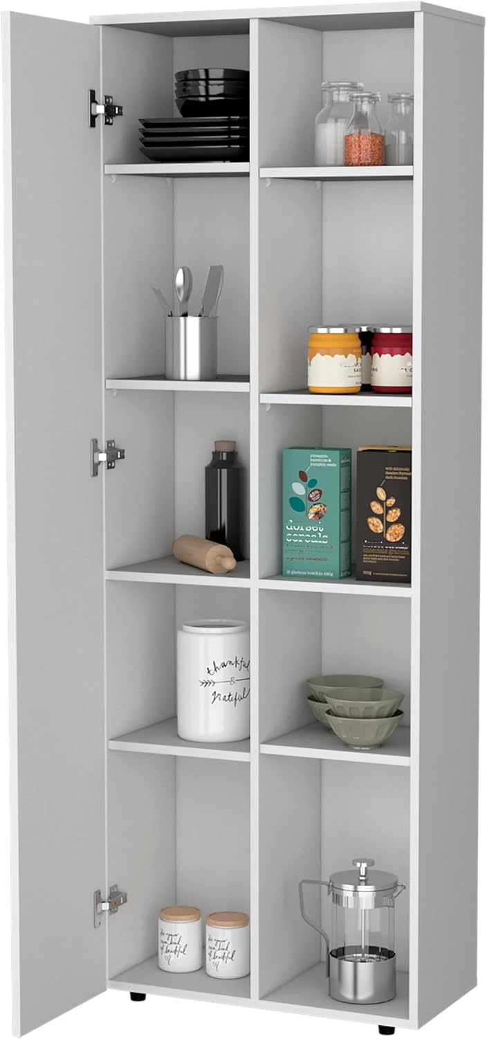 White 1 Door Kitchen Pantry