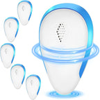 2025 Upgraded Rodent Repellent Indoor, 6 Pack Mouse Repeller Roach Traps Indoor for Home Mouse Repellent Ultrasonic Plug in Bat Deterrent Devices for Ants, Spiders, Squirrel Bats Safe for Humans