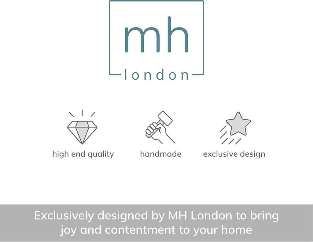 MH London Side Table - Crawford Wooden Modern C Shaped End Table - Exclusively Designed Hand Crafted Tables - End Table for Living Room, Bedroom Bedside Tables and Office