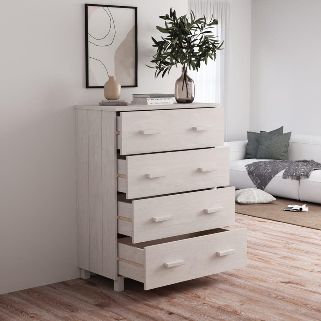 Modern White Sideboard with Smooth Sliding Doors, Solid Pinewood and MDF Construction for Living Room Dining Area Storage, Spacious Cabinet with Clean Lines and Durable