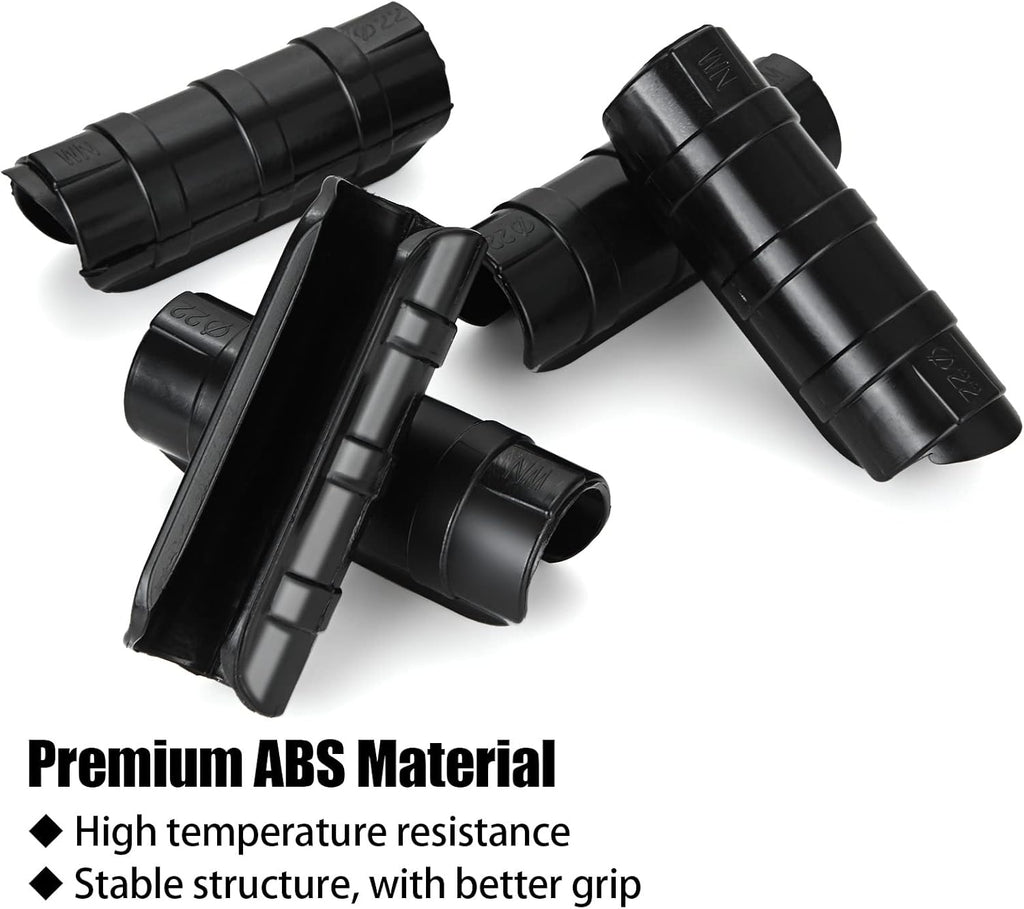 50 PCS Greenhouse Clips 3/4 inch Plastic Greenhouse Clamps 20mm Black ABS Snap Clamp Tube Clip Garden Buildings Tube Clip for Greenhouse Film Sunshade Nets Frame Shelters- Outer Ø 0.95” inner Ø 0.78”