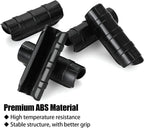 50 PCS Greenhouse Clips 3/4 inch Plastic Greenhouse Clamps 20mm Black ABS Snap Clamp Tube Clip Garden Buildings Tube Clip for Greenhouse Film Sunshade Nets Frame Shelters- Outer Ø 0.95” inner Ø 0.78”