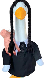 YLYGJGL Halloween Porch Goose Costume Set - 23 Inch White Goose Decor, Carnival Easter Party Outdoor Decoration