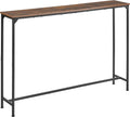 DALEMHOME Console Table, Narrow Entryway Table, Thin Sofa Table, Behind Couch Table,for Hallway, Bedroom, Living Room, Foyer, 9.4 x 47.2 x 31.5 Inches, Rustic Brown