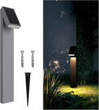 Solar Walkway Light, Dimmable Metal Solar Pathway Light Outdoor IP65 Waterproof, 3000K 500LM Solars Yard Lights for Yard Garden Patio Landscape Lawn
