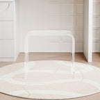 Acrylic 15 Inch Small Stool Set of 2,Multi-Use as Shower/Water-Resistant Stool,Clear Footstool for Bathroom, Seating and Placing Items (10.6" D x 15.7" W x 14.1" H（2PCS)