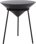 SAFAVIEH Home Collection - Apuline Modern Black Side Table with Tripod Legs (ACC5513A)