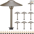 Lumina Lighting® 4W Landscape Lighting 12V Landscape Lights Low Voltage Landscape Path Lights Warm White Waterproof Outdoor Replaceable G4 LED Bulb for Garden Pathway Lawn Yard (Bronze) (8-Pack)