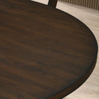 Roundhill Furniture Windvale Cross-Buck Base Dining Table, Espresso