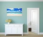FC1450 Canvas Prints Wall Art Seychelles Beach Ocean Waves Nature Seascape Picture Paintings Artwork Prints Framed Ready to Hang for Home Office Bedroom Living Room Bathroom Kitchen Wall Decor