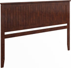 AFI, Nantucket King Solid Wood Panel Headboard, Walnut