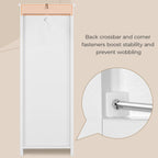 Yaheetech Bathroom Storage Cabinet, 12" W Slim 4-Drawer Design, White | Narrow Freestanding Organizer for Small Spaces, Beside Toilet or Vanity, Beadboard Tower, 32.5"H, P2 MDF, Water-resistant
