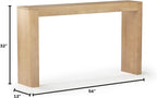 Plank+Beam Contour Console Table, 56 Inch, Blonde