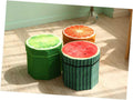 COLLBATH Fruit Stool Box Storage Folding Seat for Living Room Bedroom Boys and Girls' Room Fruit Stool