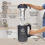 Upgraded 50oz Nut Almond Milk Maker Machine (Built-in Strainer Filter), 7 in 1 Multifunctional, Creamy Homemade Soy, Oat, Coconut, Plant Based Milks and Non-Dairy Beverages, 5-6 Cups per Batch